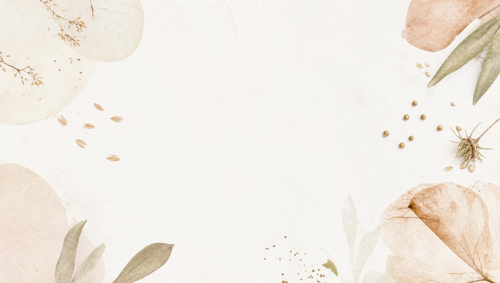 Soft watercolor botanical background